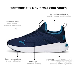 Softride Fly Men's Walking Shoes, PUMA Navy-Deep Dive
