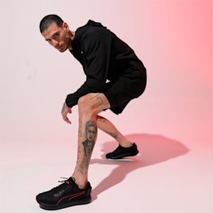 Softride Cruise Bold Unisex Walking Shoes, Puma Black-High Risk Red