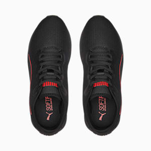 Softride Cruise Bold Unisex Walking Shoes, Puma Black-High Risk Red