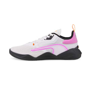 Fuse 2.0 Women's Training Shoes, Puma White-Puma Black-Deep Orchid-Neon Citrus, extralarge-IND