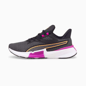 PWRFrame Women's Training Shoes, Puma Black-Deep Orchid-Neon Citrus, extralarge-IND