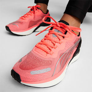 Run XX Nitro Women's Running Shoes, Sunset Glow-Puma Black-Metallic Silver, extralarge-IND