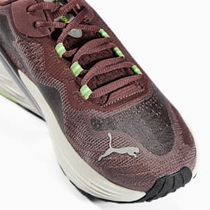 Tenis para correr para mujer XX Nitro, Dusty Plum-Fizzy Apple-Metallic Silver