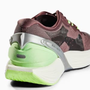 Tenis para correr para mujer XX Nitro, Dusty Plum-Fizzy Apple-Metallic Silver