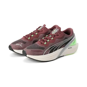 ウィメンズ RUN XX ニトロ ランニングシューズ, Dusty Plum-Fizzy Apple-Metallic Silver