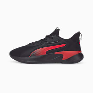 SOFTRIDE Premier Ombre Men's Walking Shoes, Puma Black-High Risk Red, extralarge-IND