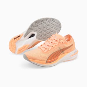 ウィメンズ ディヴィエイト ニトロ ワイルドウォッシュ ランニングシューズ, Fizzy Melon-Puma White