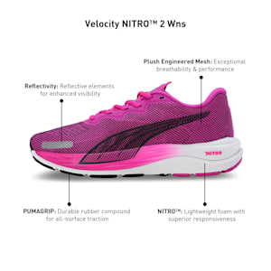 Velocity NITRO™ 2 Women's Running Shoes, Deep Orchid-Puma Black, extralarge-IND