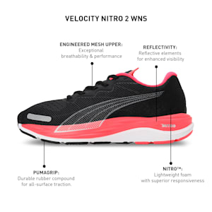 Velocity NITRO™ 2 Women's Running Shoes, PUMA Black-Fire Orchid, extralarge-IND