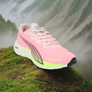 Velocity NITRO™ 2 Women's Running Shoes, Frosty Pink-Speed Green, extralarge-IND