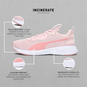 Incinerate Unisex Running Shoes, Chalk Pink-Rosette, extralarge-IND