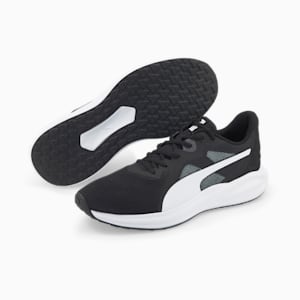 Twitch Runner Unisex Running Shoes, Puma Black-Asphalt, extralarge-IND
