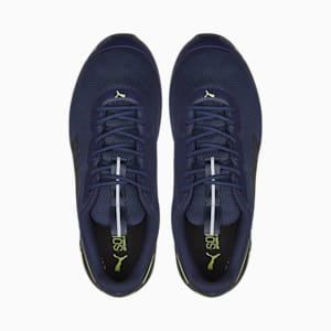 Cell Divide Men's Running Shoes, Peacoat-Lime Squeeze