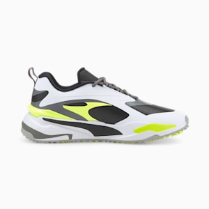 メンズ ゴルフ GS ファスト ラバーアウトソール スパイクレス シューズ, Puma White-Puma Black-Safety Yellow, extralarge-JPN