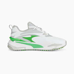 GS-Fast Golf Shoes, PUMA White-Flat Light Gray-PUMA Green