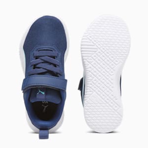 Flyer Flex Kids' Shoes, Persian Blue-PUMA White, extralarge-IND