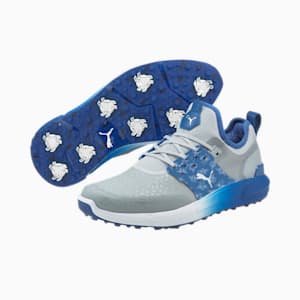 メンズ ゴルフ イグナイト アーティキュレート POLLINATION ソフトスパイク シューズ, High Rise-Puma Silver-Bright Cobalt