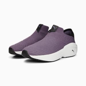 Enlighten Women's Running Shoes, Purple Charcoal-PUMA Black