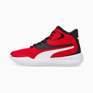Triple Mid Basketball Shoes, High Risk Red-Puma Black
