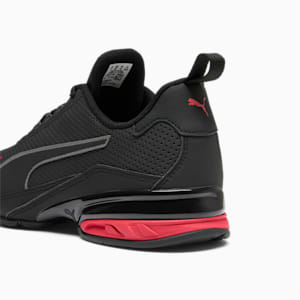 Viz Runner Sport SL Men's Running Shoes, Puma Black-High Risk Red, extralarge