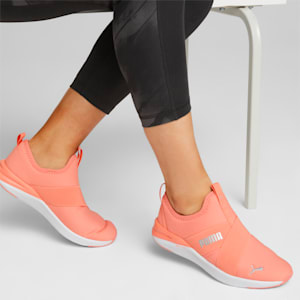 Better Foam Prowl Slip-On Women's Shoes, Carnation Pink-Metallic Silver