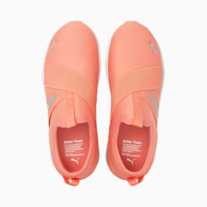 Better Foam Prowl Slip-On Women's Running Shoes, Carnation Pink-Metallic Silver, extralarge-IND