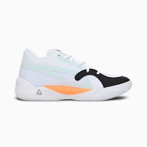 TRC Blaze Court Basketball Shoes, Puma White-Puma Black