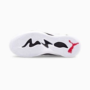 TRC Blaze Court Basketball Shoes, Puma Black-High Risk Red