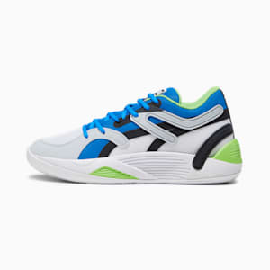 Tenis de basketball TRC Blaze Court, PUMA Black-Ultra Blue-PUMA White-Platinum Gray, extralarge