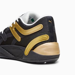 Tenis de basketball TRC Blaze Court, PUMA Black-Sedate Gray-PUMA White-Metallic Gold, extralarge