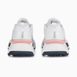 GS-Fast Women's Golf Shoes, PUMA White-Navy Blazer-Flamingo Pink