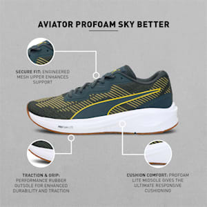Aviator Profoam Sky Better Men's Running Shoes, Dark Slate-Bamboo