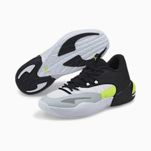 Court Rider 2.0 Basketball Shoes, Puma White-Yellow Alert