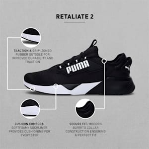Resolve Street Spark Unisex Running Shoes, Puma Black-Puma White, extralarge-IND