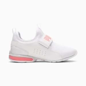 Axelion Slip-on Big Kids' Sneakers, PUMA White-Carnation Pink