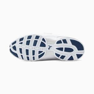 Axelion Slip-on Big Kids' Sneakers, PUMA White-Marine Blue