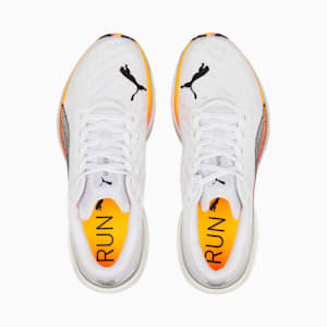 メンズ ディヴィエイト ニトロ 2 ランニングシューズ, Puma White-Sunset Glow-Sun Stream