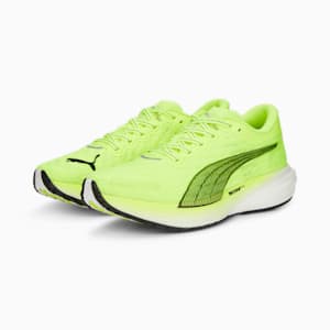 メンズ ディヴィエイト ニトロ 2 ランニングシューズ, Lime Squeeze-Puma Black, extralarge-JPN