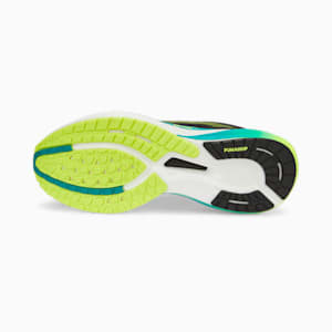 Deviate NITRO 2 Men's Running Shoes, Puma Black-Deep Aqua-Lime Squeeze, extralarge-IND