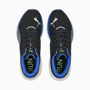 メンズ ディヴィエイト ニトロ 2 ランニングシューズ, PUMA Black-Royal Sapphire-Fizzy Lime, extralarge-JPN