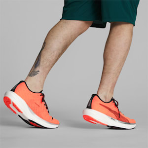 Deviate NITRO 2 Men's Running Shoes, Ultra Orange-PUMA Black