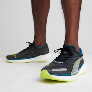 Deviate NITRO™ 2 Men's Running Shoes, PUMA Black-Ocean Tropic-Lime Pow, extralarge-IND