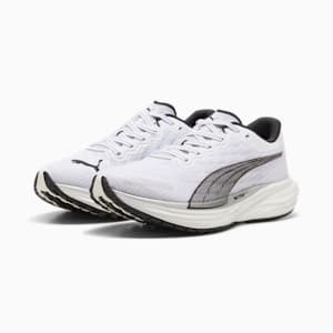 Black and white puma running shoes sale