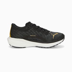 Tenis de running para mujer Deviate NITRO 2, Puma Black-Puma Team Gold