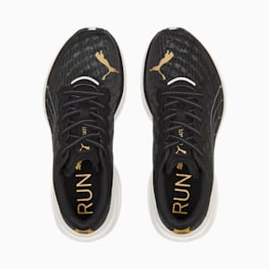 Tenis de running para mujer Deviate NITRO 2, Puma Black-Puma Team Gold
