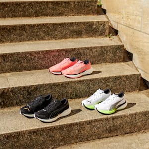 Deviate NITRO 2 Women's Running Shoes, Puma White-Fizzy Apple-Puma Black
