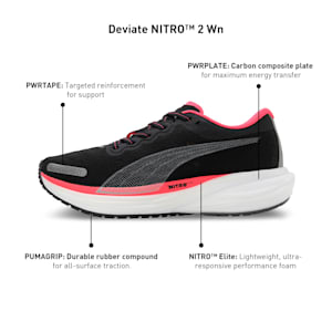 Deviate NITRO™ 2 Women's Running Shoes, PUMA Black-Fire Orchid, extralarge-IND