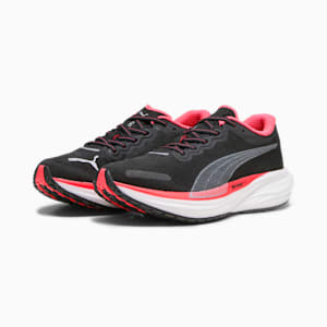 ウィメンズ ディヴィエイト ニトロ 2 ランニングシューズ, PUMA Black-Fire Orchid, extralarge-JPN
