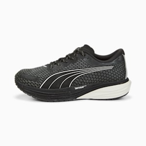 メンズ ディヴィエイト ニトロ 2 ウィンター ランニングシューズ, Puma Black-Metallic Silver