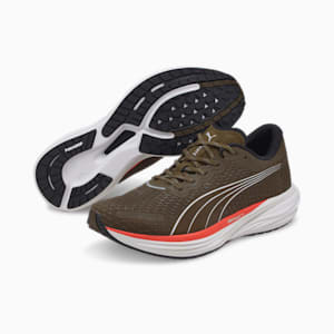 Deviate Nitro 2 Winterised Men's Trail Running Shoes, Deep Olive-Salmon, extralarge-IND